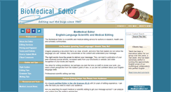 Desktop Screenshot of biomedicaleditor.com